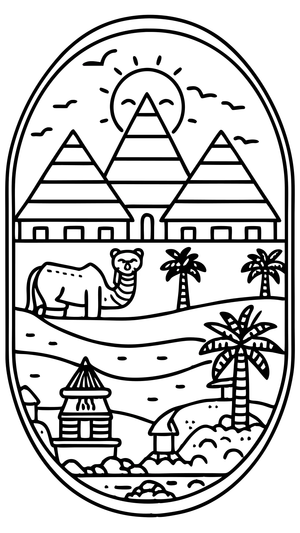 egypt coloring page